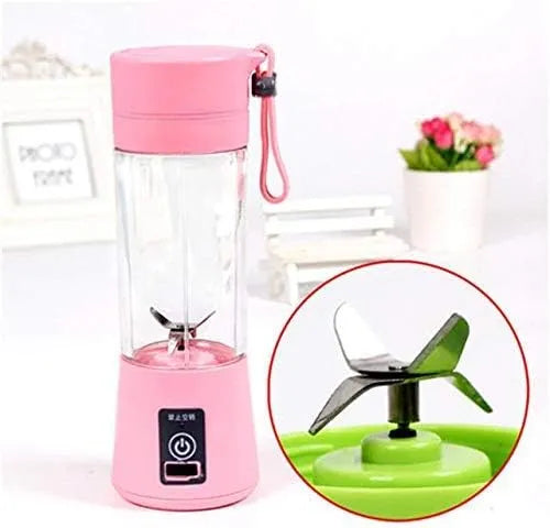 🥤 6-Blade Portable USB Rechargeable Juicer Blender – 380ml