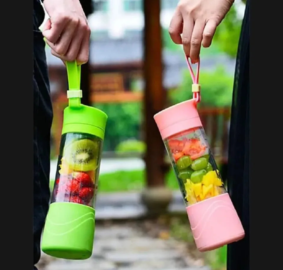 🥤 6-Blade Portable USB Rechargeable Juicer Blender – 380ml
