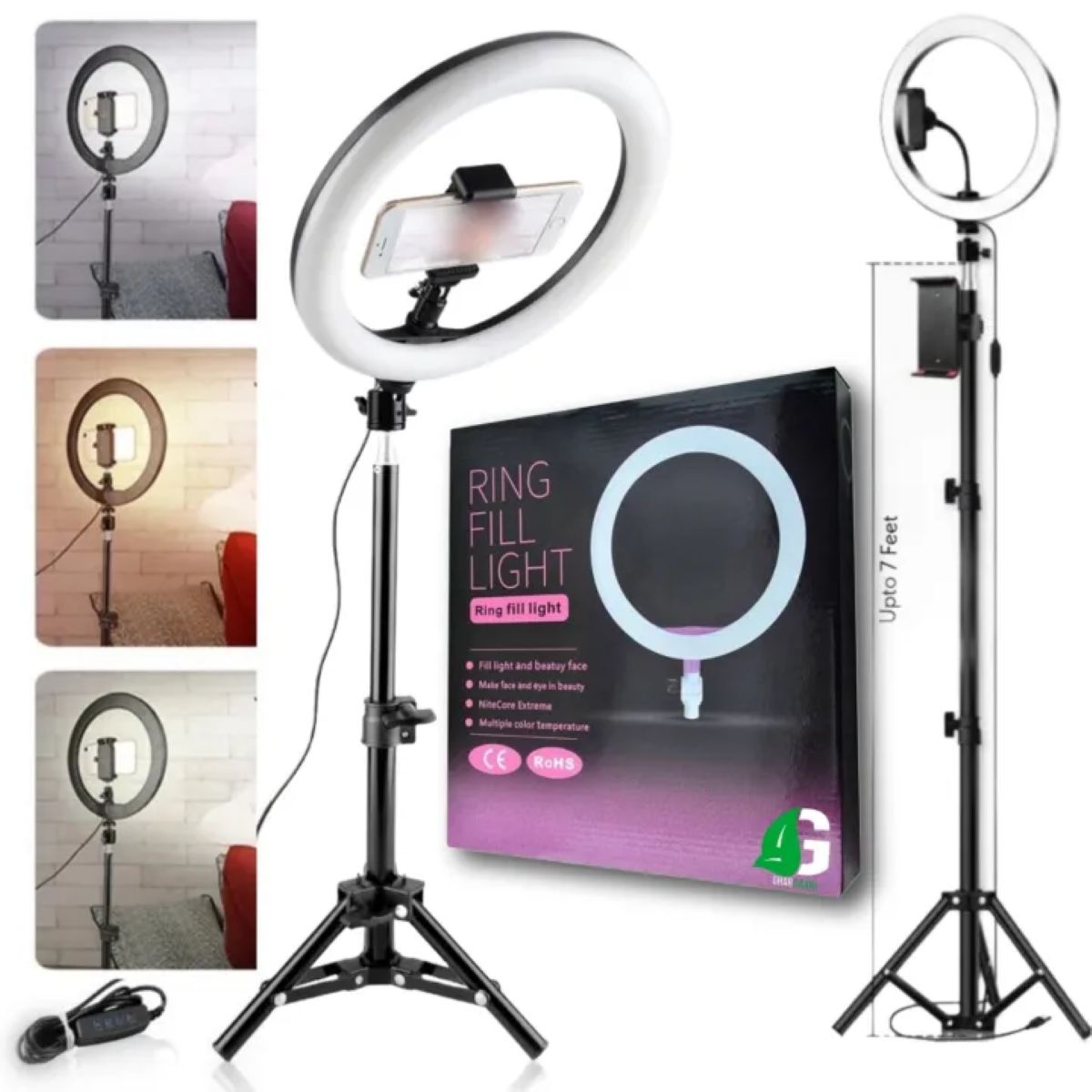 7FT Adjustable Tripod Stand