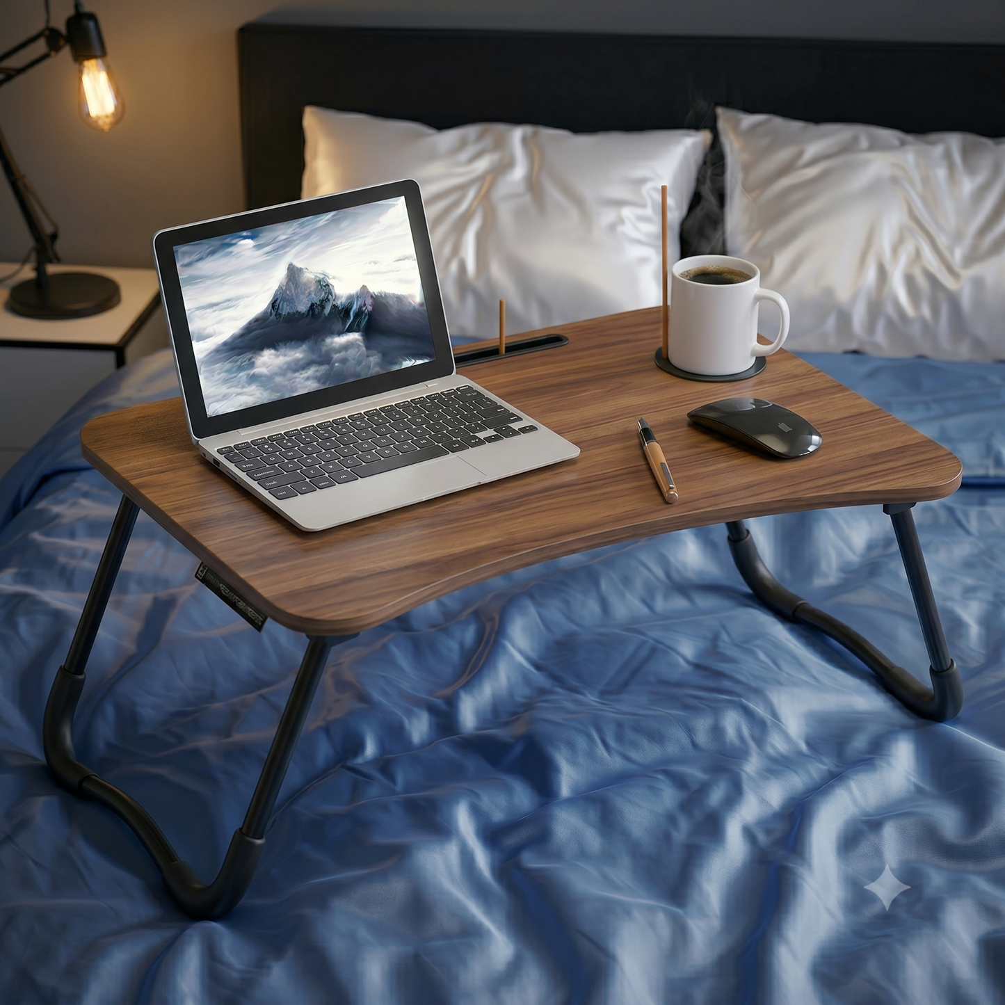 Foldable Wooden Laptop Bed Table
