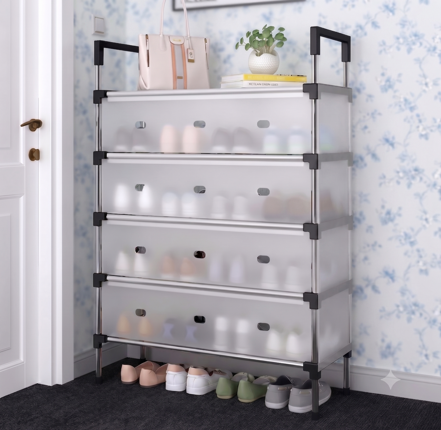Dustproof Foldable Shoe Storage Rack