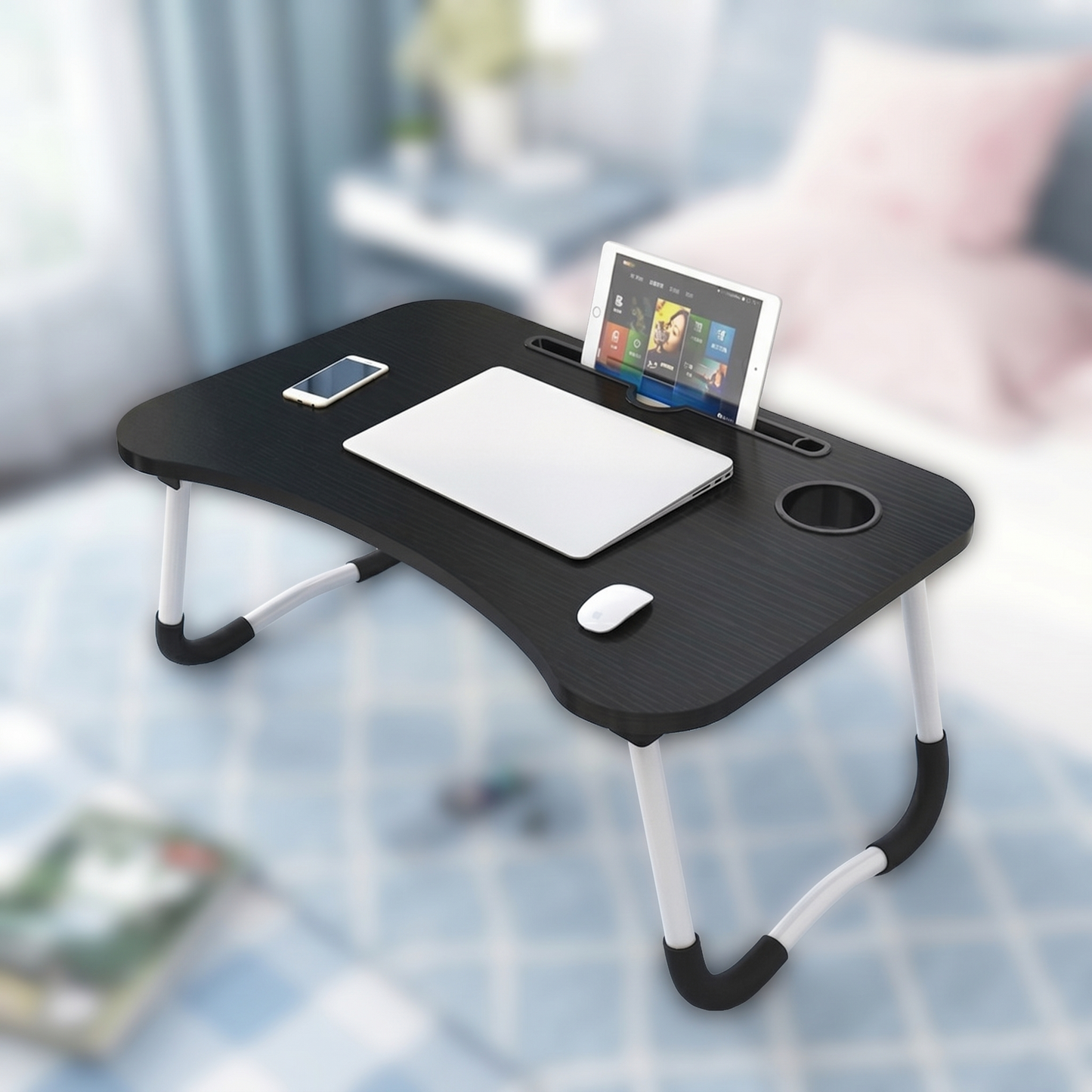 Foldable Wooden Laptop Bed Table