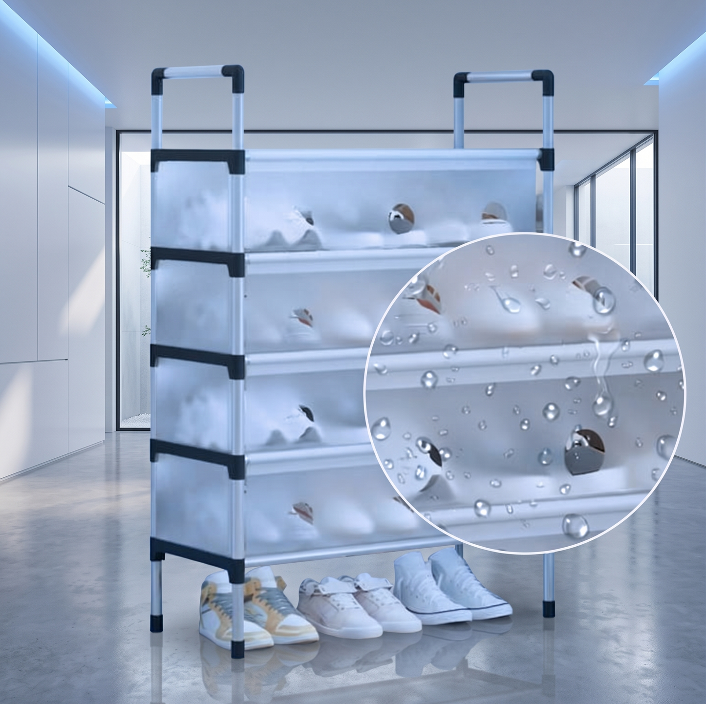 Dustproof Foldable Shoe Storage Rack