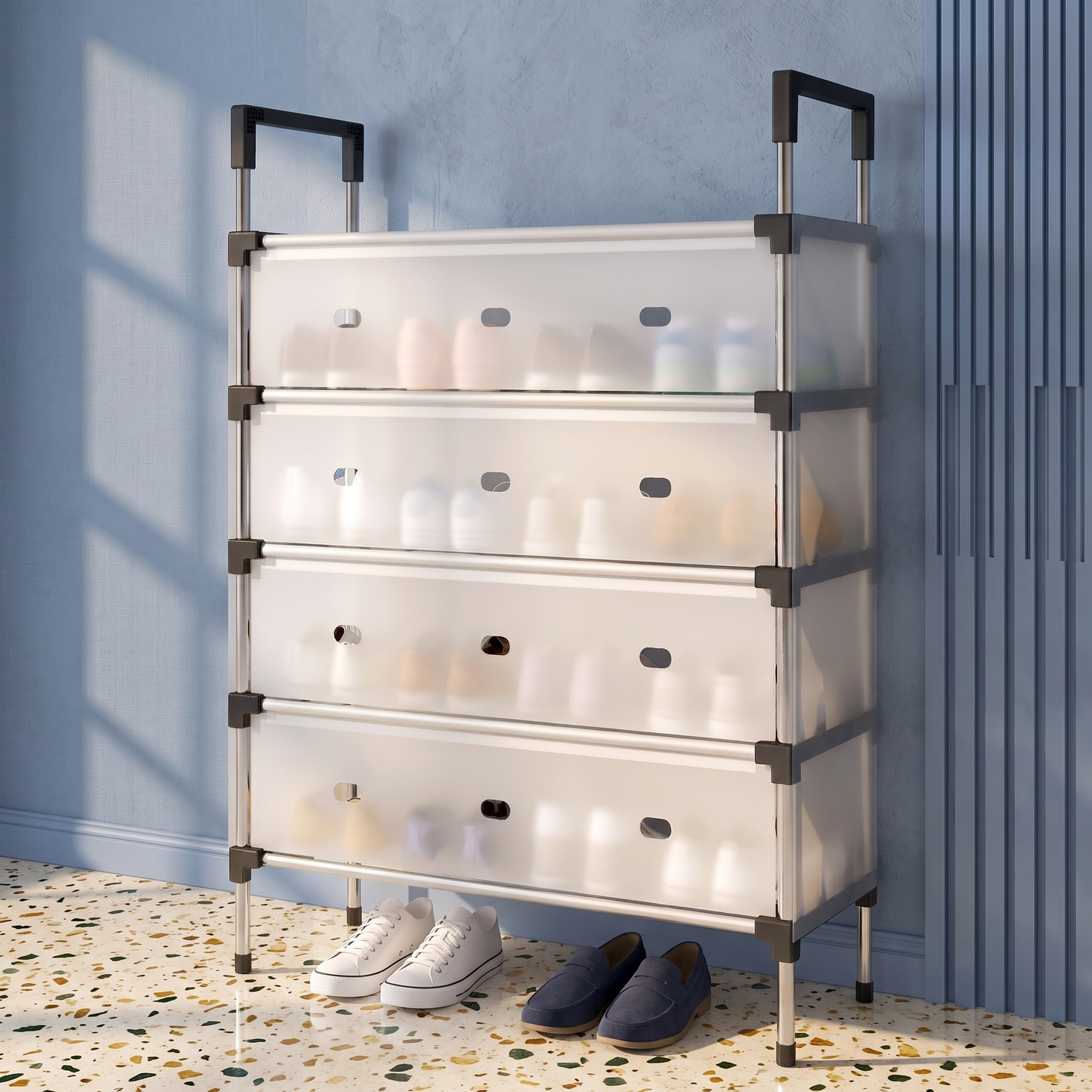 Dustproof Foldable Shoe Storage Rack