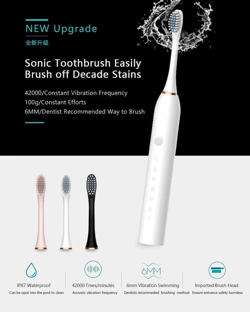 Sonic Electric Rechargeable Toothbrush